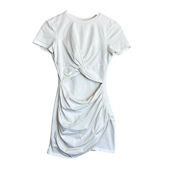 Superdown Maureen Mini Dress Size Small White Revolve Cutout Waist Casual - Picture 1 of 8